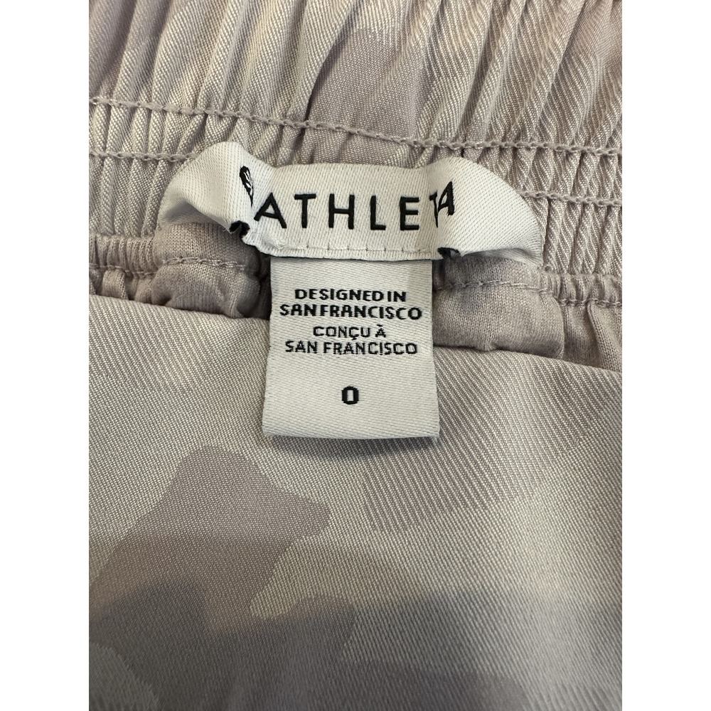 Athleta Brooklyn Lined Camo Jogger Pants Shasta Purple Taper Pants Size 0 Sporty - Picture 7 of 14